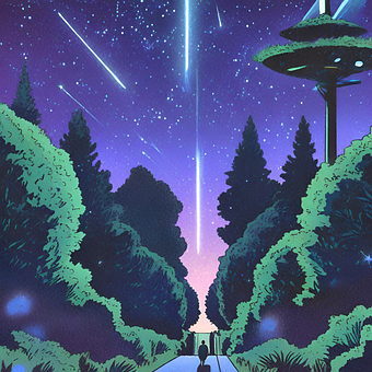 Free Night Nature illustration and picture