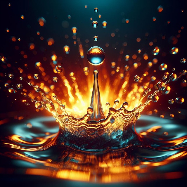 Free ai generated drop water illustration
