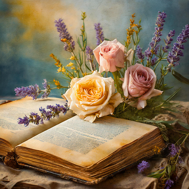 Free ai generated book nature illustration