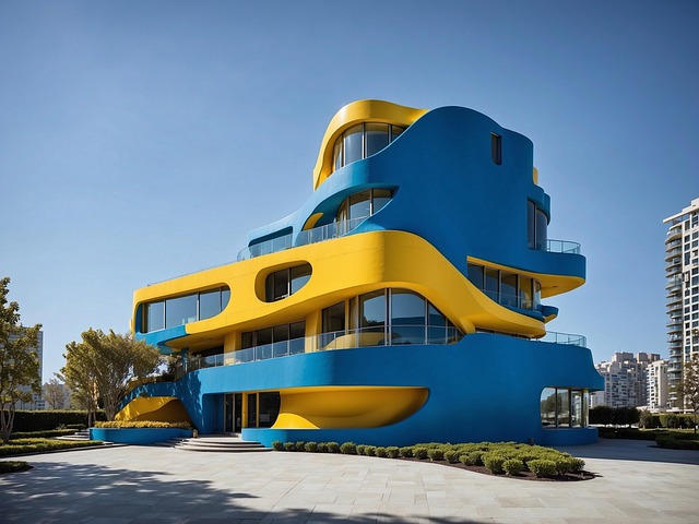 Free ai generated architecture building illustration