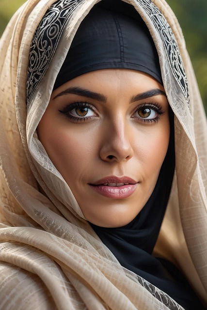 Ai Generiert, Frau, Augen, Burka, Muslim