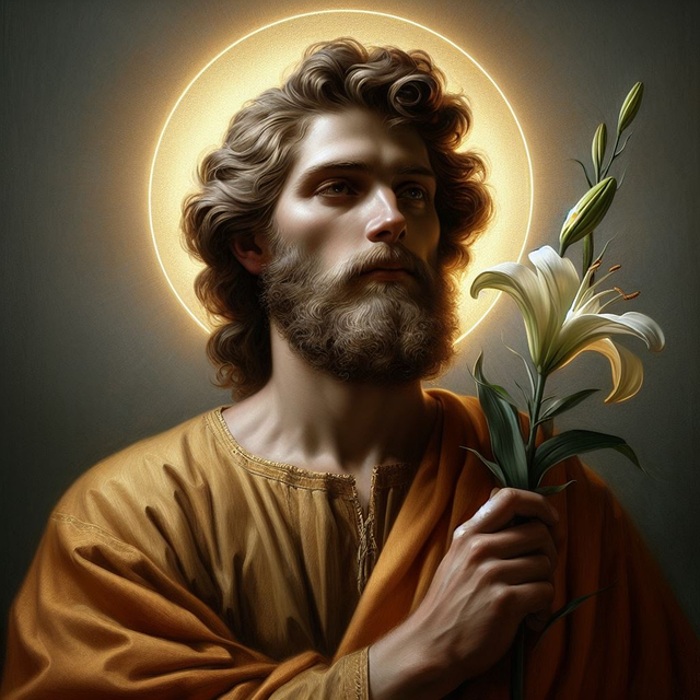 Free ai generated st joseph saint illustration
