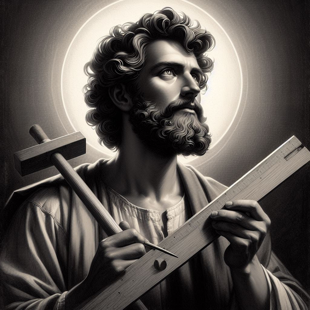 Free ai generated st joseph saint illustration