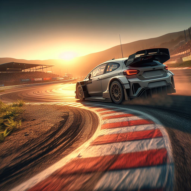 Free ai generated nature motorsport illustration