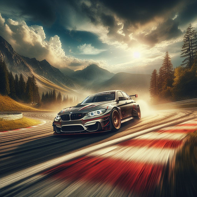 Free ai generated motorsport race car illustration