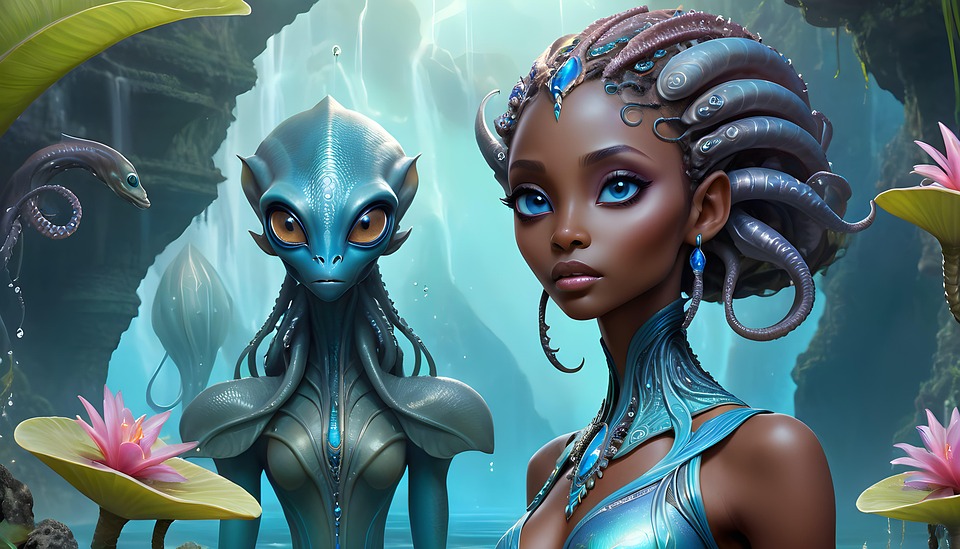 Download Ai Generated, Alien, Woman. Royalty-Free Stock Illustration ...