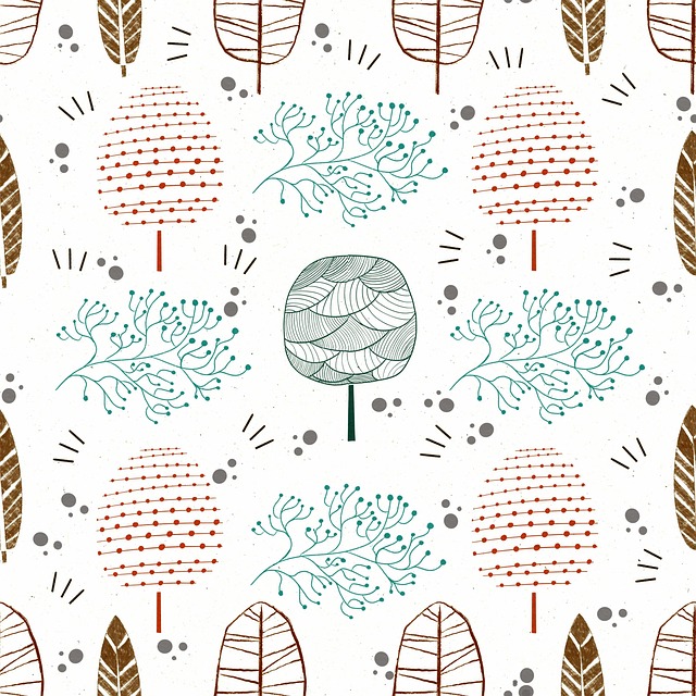 Download Pattern, Trees, Teal. Royalty-Free Stock Illustration Image ...