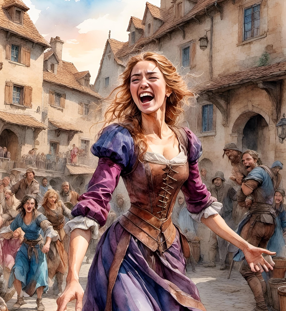 Download free HD stock image of Ai Generated Woman Free ai generated woman middle ages illustration