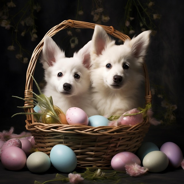 Free ai generated dogs puppies illustration