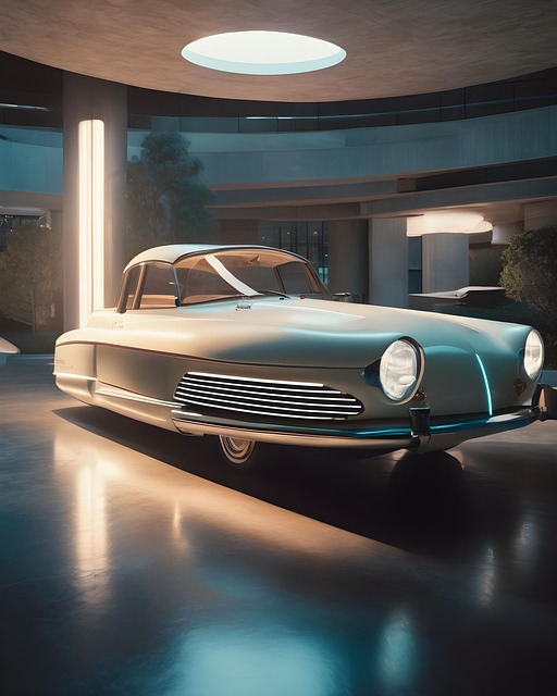 Free ai generated car future illustration