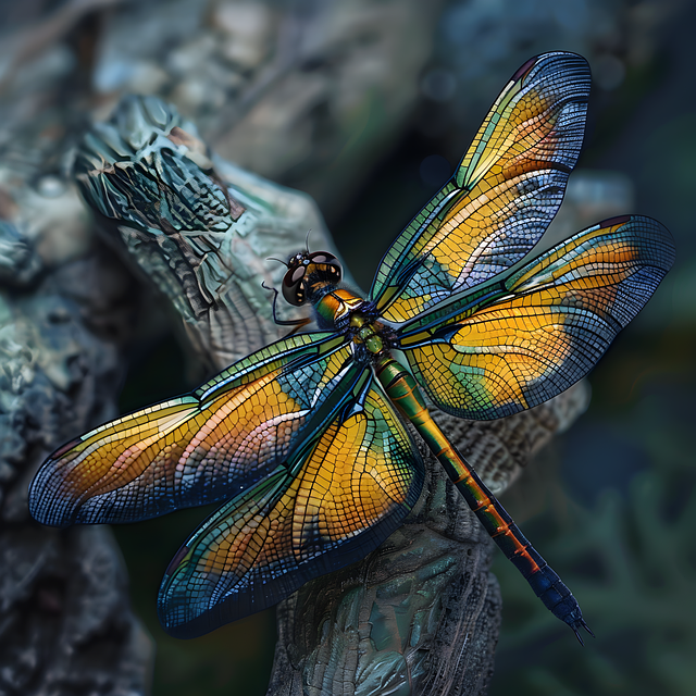 Download free HD stock image of Ai Generated Dragonfly Free ai generated dragonfly insect illustration