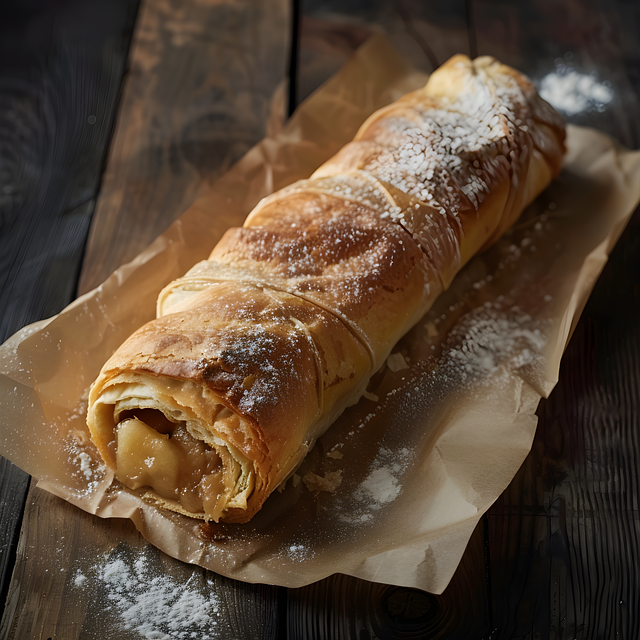 Free ai generated strudel food illustration