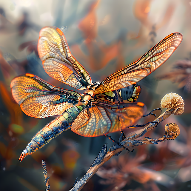 Download free HD stock image of Ai Generated Dragonfly Free ai generated dragonfly insect illustration