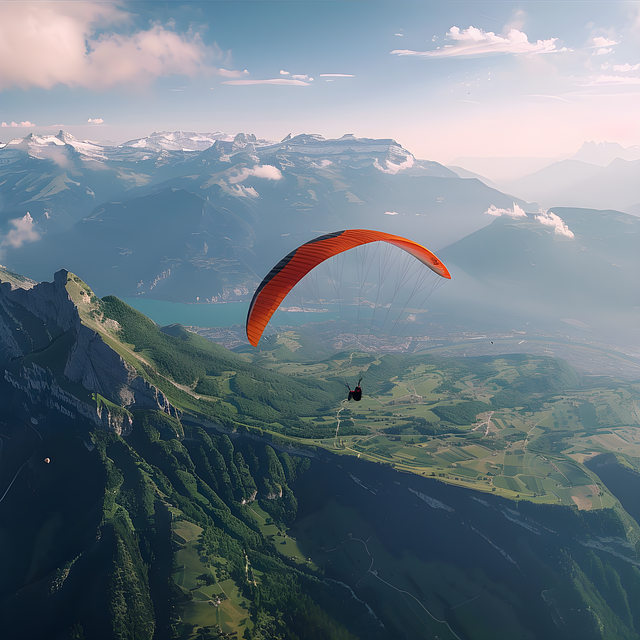 Free ai generated paragliding paraglider illustration