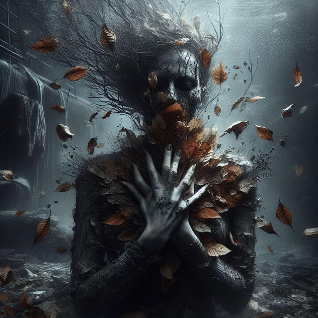 Free ai generated woman tree illustration
