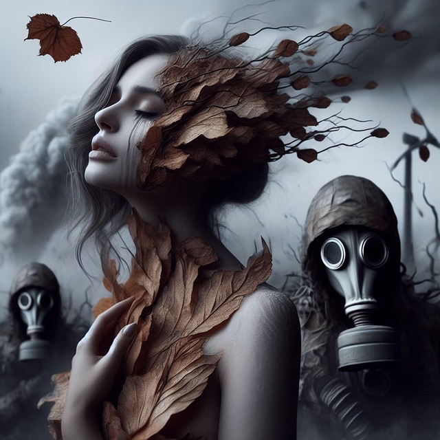 Free ai generated woman tree illustration