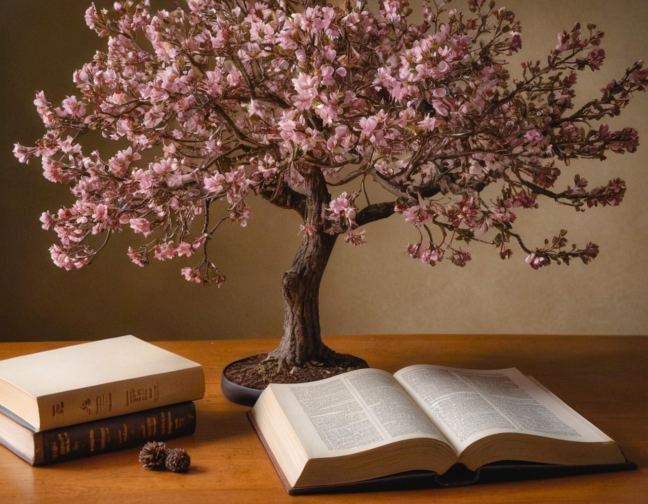 Arbres, plantes et fleurs dans un jardin ombragé au fil des saisons