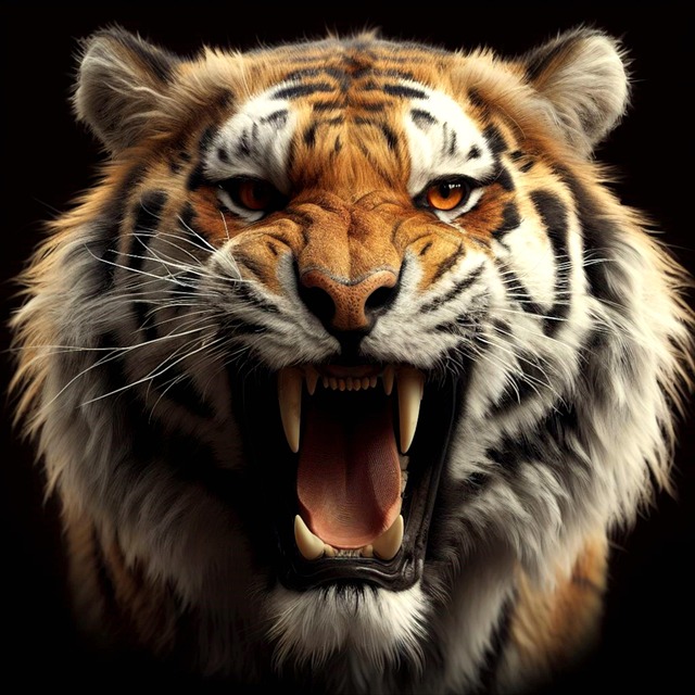 Free tiger predator cat illustration