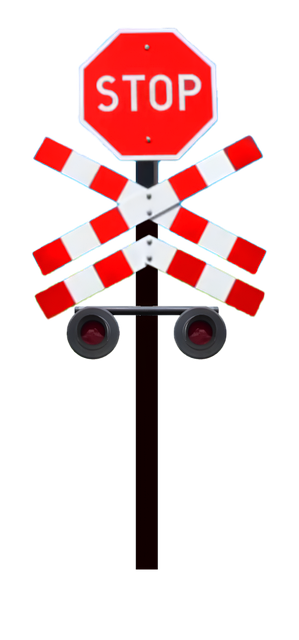 Free Stop Signal Railroad Crossing illustration and picture