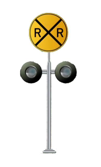 Free Stop Signal Railroad Crossing illustration and picture