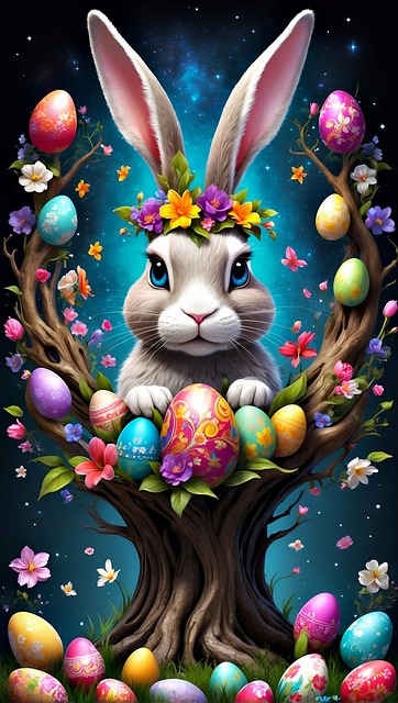 Free ai generated rabbit bunny illustration