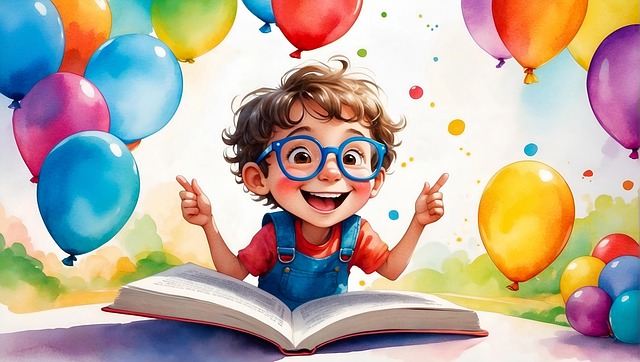 Ia Gerada, Um Livro, Garoto, Balões