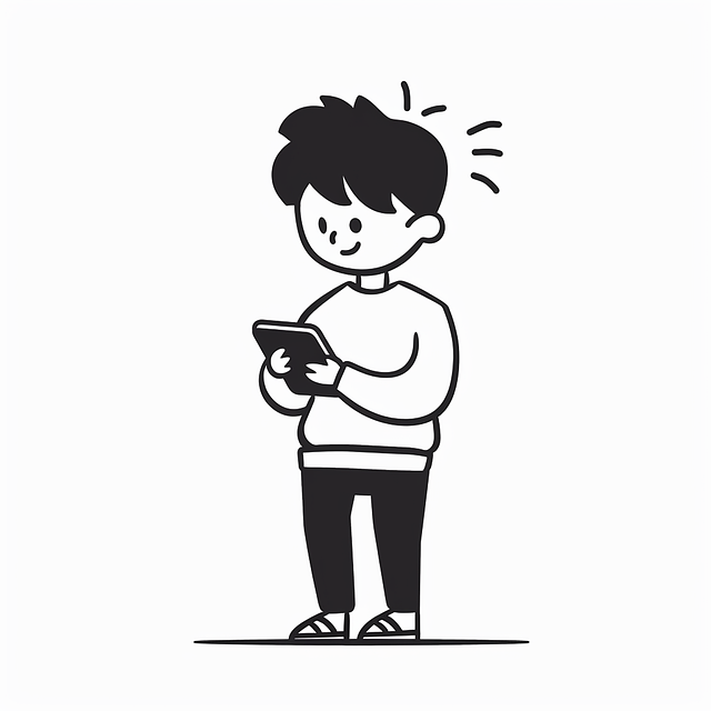 Download free HD stock image of Ai Generated Boy Free ai generated boy tablet illustration