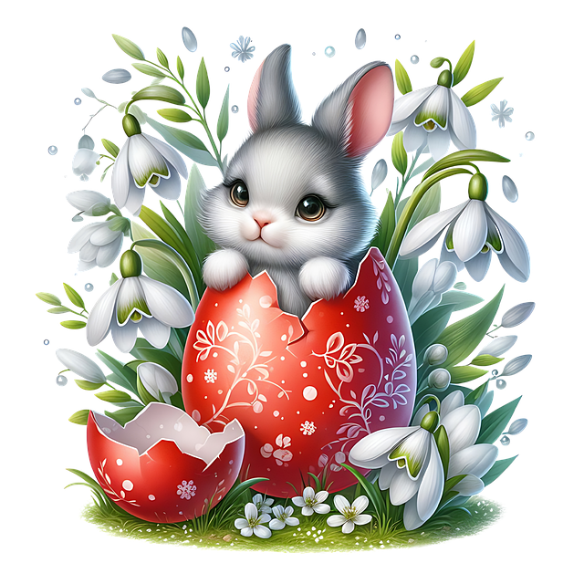 Download free HD stock image of Ai Generated Nature Free ai generated nature bunny illustration