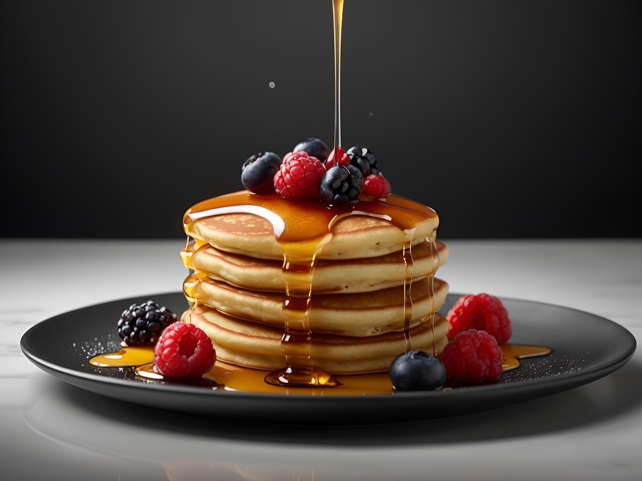 Download free HD stock image of Ai Generated Pancakes Free ai generated pancakes breakfast illustration