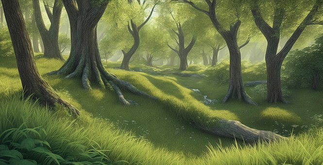 Free Ai Generated Forest illustration and picture