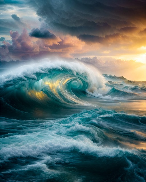 Free Ai Generated Ocean illustration and picture