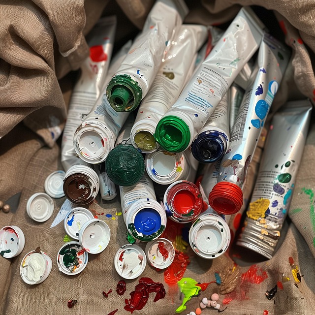 Free ai generated tubes paint illustration