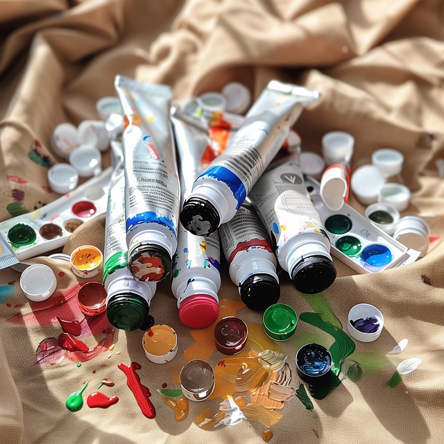 Free ai generated tubes paint illustration