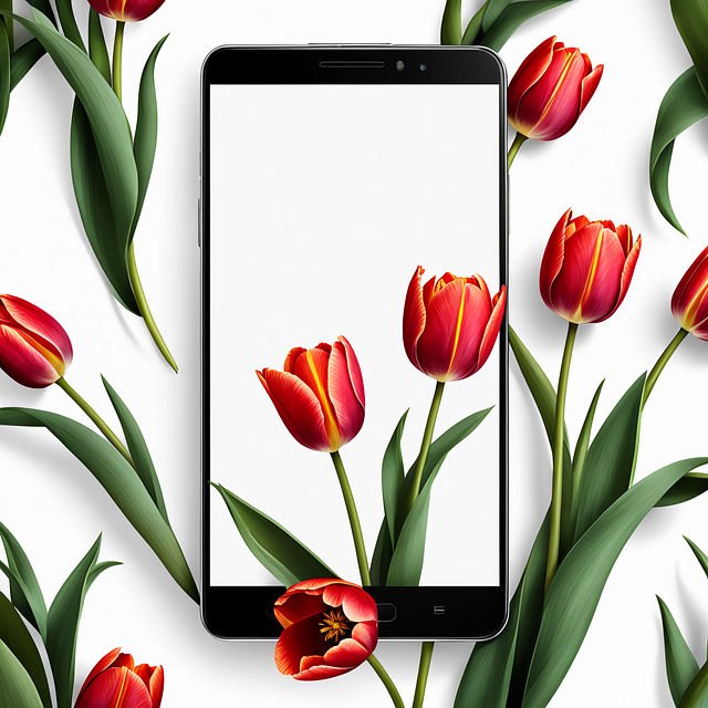 Download free HD stock image of Ai Generated Tulips Free ai generated tulips phone illustration
