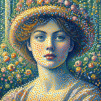 Free Ai Generated Georges Seurat illustration and picture