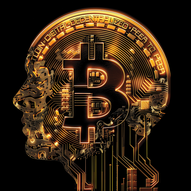 Free ai generated trading bitcoin illustration