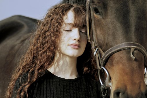 Free Woman Horse photo and picture