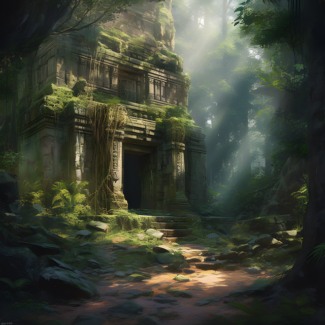 Free Ai Generated Temple illustration and picture