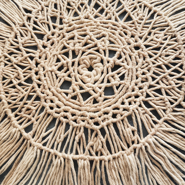 Free ai generated macrame hippie illustration