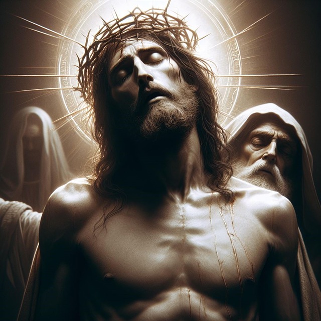 Free ai generated jesus crucifixion illustration