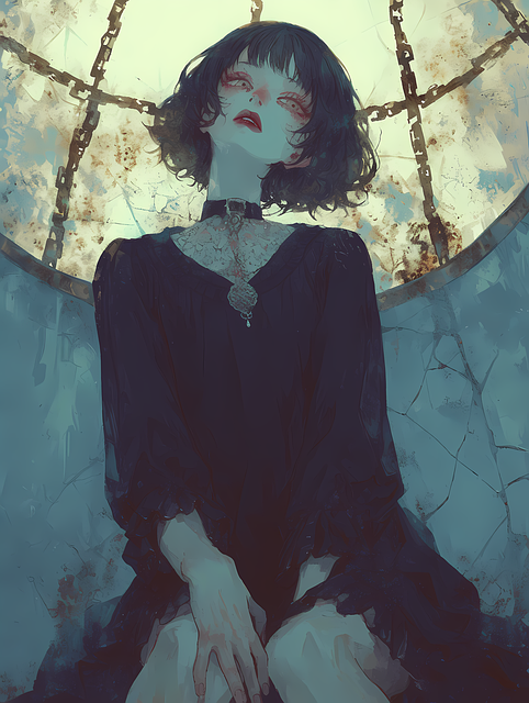 Free women loneliness sad illustration