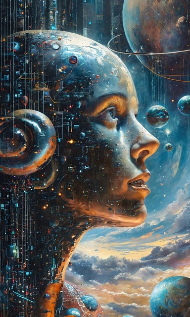 Free ai generated robot technology illustration