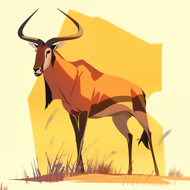 Free ai generated gazelle animal illustration