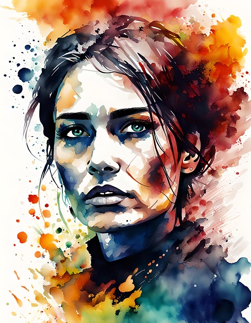 Free ai generated woman portrait illustration