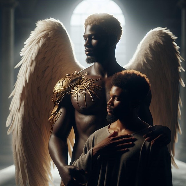 Free ai generated angel warrior illustration