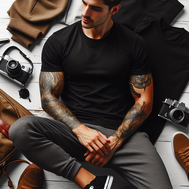Mode, Mens, Casual, Getatoeëerde Armen