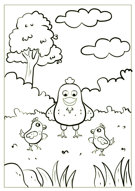 Kip, Haan, Dieren, Kleuren, Boek