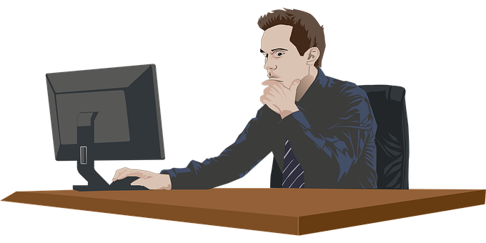 Homem, Gerente, Trabalhar, Escrivaninha