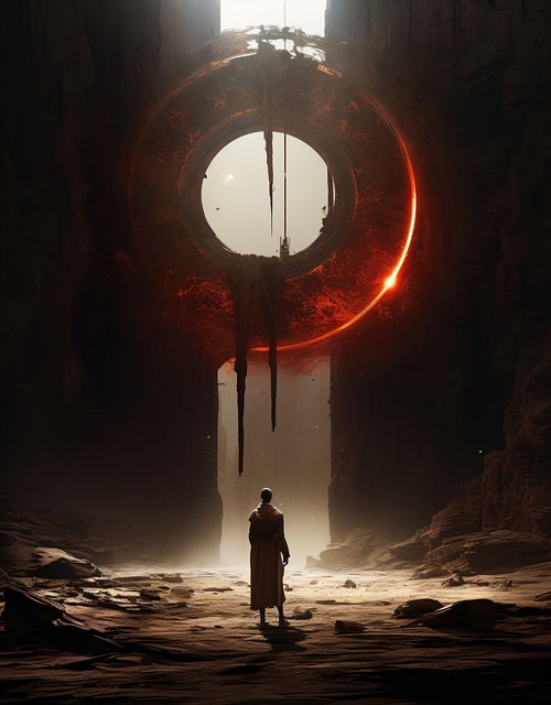 Hombre, Portal, Túnel, Fantasía, Sueño