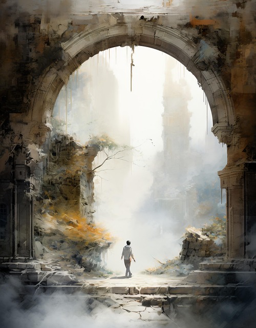 Hombre, Portal, Túnel, Fantasía, Sueño